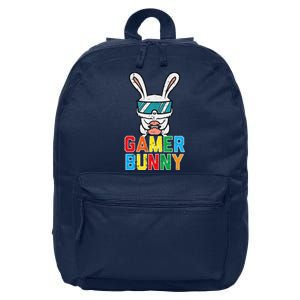 Gamer Bunny Cute Easter Video Game Gaming 16 in Basic Backpack