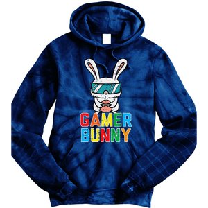 Gamer Bunny Cute Easter Video Game Gaming Tie Dye Hoodie