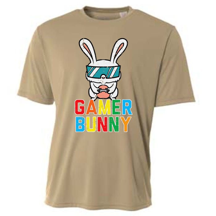 Gamer Bunny Cute Easter Video Game Gaming Cooling Performance Crew T-Shirt