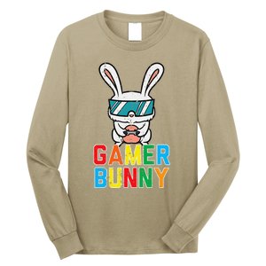 Gamer Bunny Cute Easter Video Game Gaming Long Sleeve Shirt