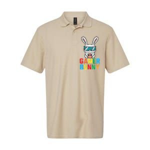 Gamer Bunny Cute Easter Video Game Gaming Softstyle Adult Sport Polo