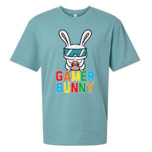 Gamer Bunny Cute Easter Video Game Gaming Sueded Cloud Jersey T-Shirt