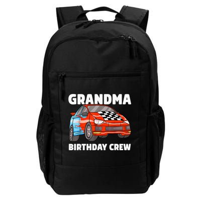 Grandma Birthday Crew Race Car Nana Racing Car Theme Backpack