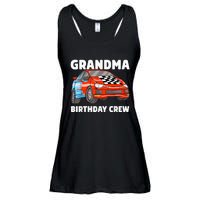 Grandma Birthday Crew Race Car Nana Racing Car Theme Ladies Essential Flowy Tank