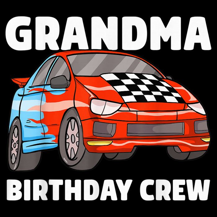 Grandma Birthday Crew Race Car Nana Racing Car Theme Flat Bill Trucker Hat