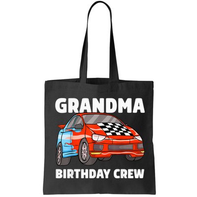 Grandma Birthday Crew Race Car Nana Racing Car Theme Bag