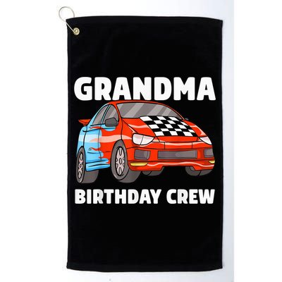 Grandma Birthday Crew Race Car Nana Racing Car Theme Golf Towel