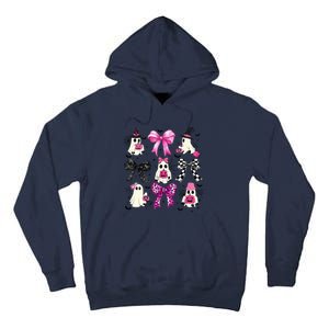 Ghost Bow Coquette Halloween Spooky Season Tall Hoodie