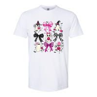 Ghost Bow Coquette Halloween Spooky Season Softstyle CVC T-Shirt