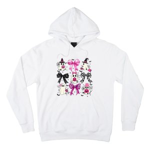 Ghost Bow Coquette Halloween Spooky Season Hoodie