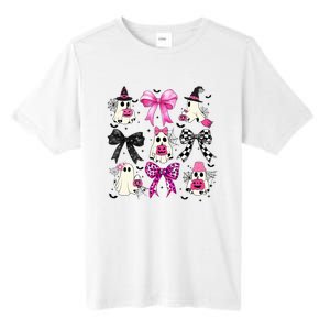 Ghost Bow Coquette Halloween Spooky Season Tall Fusion ChromaSoft Performance T-Shirt