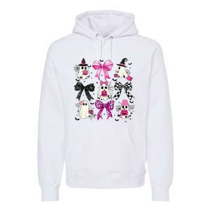 Ghost Bow Coquette Halloween Spooky Season Premium Hoodie