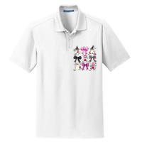 Ghost Bow Coquette Halloween Spooky Season Dry Zone Grid Polo