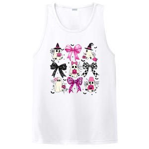 Ghost Bow Coquette Halloween Spooky Season PosiCharge Competitor Tank