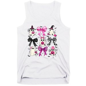 Ghost Bow Coquette Halloween Spooky Season Tank Top