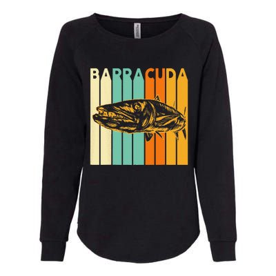 Great Barracuda Cuda Fishing Wildlife Saltwater Fish Art Womens California Wash Sweatshirt