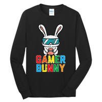 Gamer Bunny Cute Easter Video Game Gaming Tall Long Sleeve T-Shirt