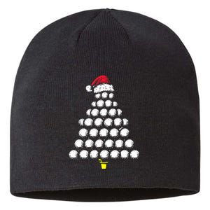 Golf Balls Christmas Tree Xmas Golfing Golfer Christmas Golf Sustainable Beanie