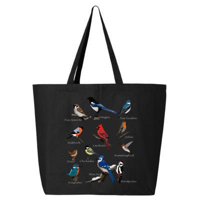 Garden Birds Cardinal Blue Jay Hummingbird Robin Wren Finch 25L Jumbo Tote