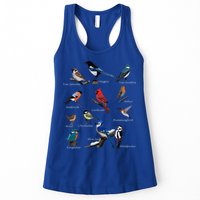 Garden Birds Cardinal Blue Jay Hummingbird Robin Wren Finch Womens Tank Top