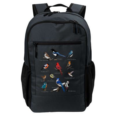 Garden Birds Cardinal Blue Jay Hummingbird Robin Wren Finch Daily Commute Backpack