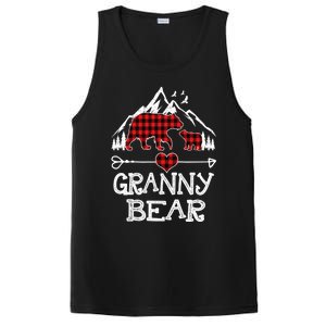 Granny Bear Christmas Pajama Red Plaid Buffalo For Meaningful Gift PosiCharge Competitor Tank