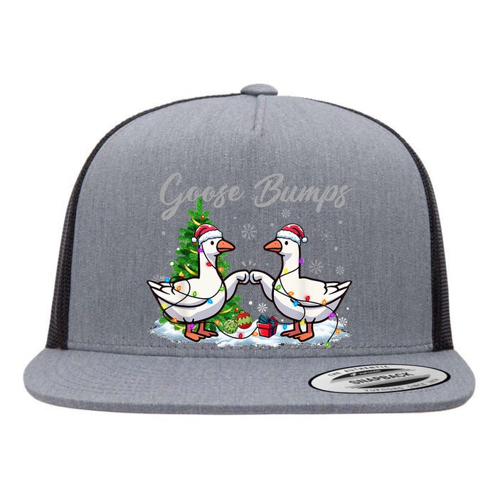 Goose Bumps Christmas Funny Xmas Holidays Flat Bill Trucker Hat