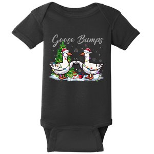 Goose Bumps Christmas Funny Xmas Holidays Baby Bodysuit