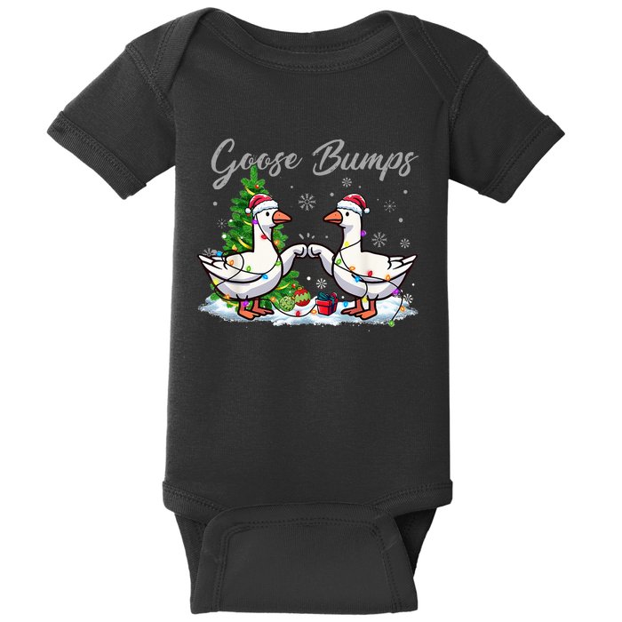 Goose Bumps Christmas Funny Xmas Holidays Baby Bodysuit