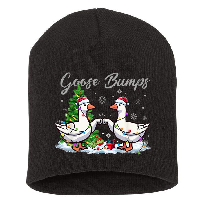 Goose Bumps Christmas Funny Xmas Holidays Short Acrylic Beanie