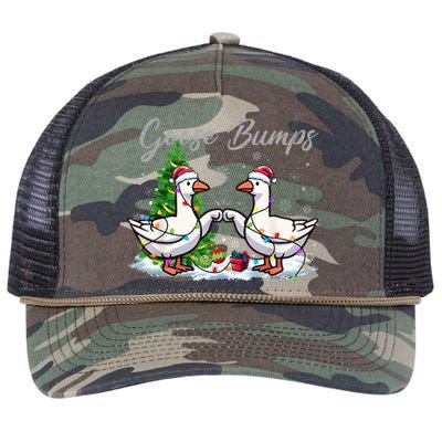 Goose Bumps Christmas Funny Xmas Holidays Retro Rope Trucker Hat Cap