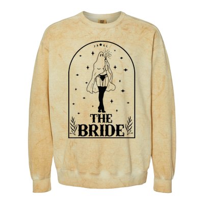 Ghost Bride Coven Witchy Gothic Wedding Bachelorette Party Colorblast Crewneck Sweatshirt