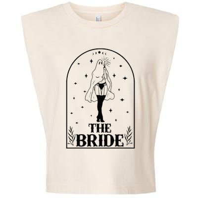 Ghost Bride Coven Witchy Gothic Wedding Bachelorette Party Garment-Dyed Women's Muscle Tee