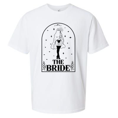 Ghost Bride Coven Witchy Gothic Wedding Bachelorette Party Sueded Cloud Jersey T-Shirt