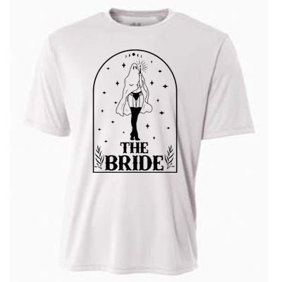 Ghost Bride Coven Witchy Gothic Wedding Bachelorette Party Cooling Performance Crew T-Shirt