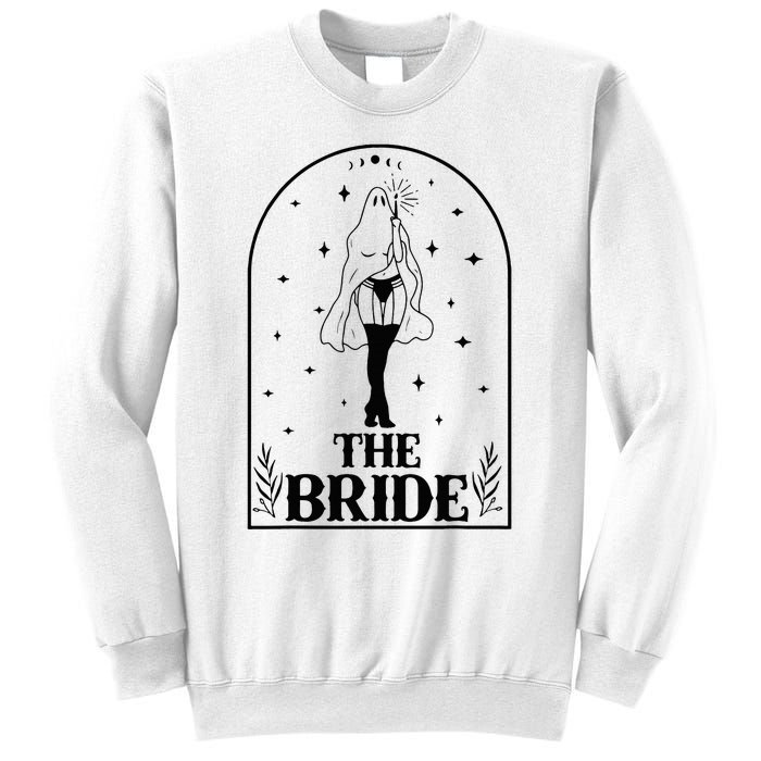 Ghost Bride Coven Witchy Gothic Wedding Bachelorette Party Sweatshirt