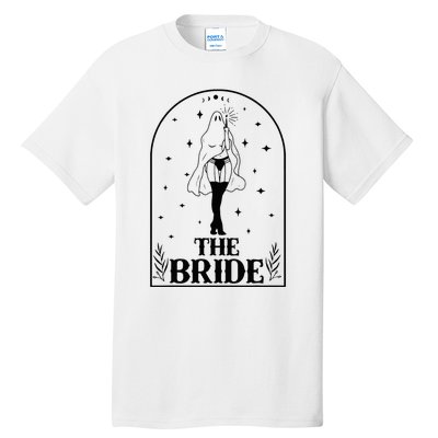 Ghost Bride Coven Witchy Gothic Wedding Bachelorette Party Tall T-Shirt