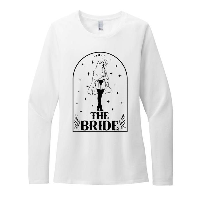 Ghost Bride Coven Witchy Gothic Wedding Bachelorette Party Womens CVC Long Sleeve Shirt