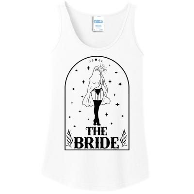 Ghost Bride Coven Witchy Gothic Wedding Bachelorette Party Ladies Essential Tank