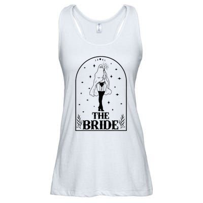 Ghost Bride Coven Witchy Gothic Wedding Bachelorette Party Ladies Essential Flowy Tank