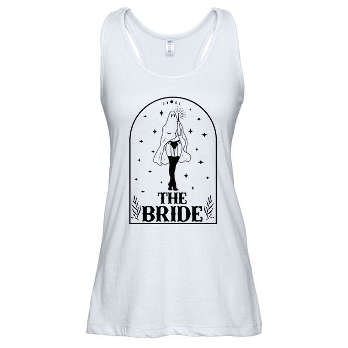 Ghost Bride Coven Witchy Gothic Wedding Bachelorette Party Ladies Essential Flowy Tank