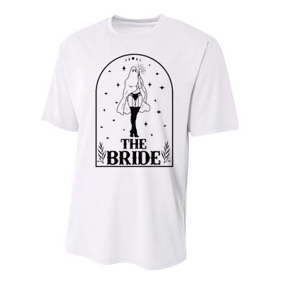 Ghost Bride Coven Witchy Gothic Wedding Bachelorette Party Performance Sprint T-Shirt