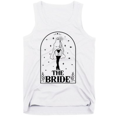 Ghost Bride Coven Witchy Gothic Wedding Bachelorette Party Tank Top