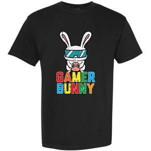 Gamer Bunny Cute Easter Video Game Gaming Garment-Dyed Heavyweight T-Shirt