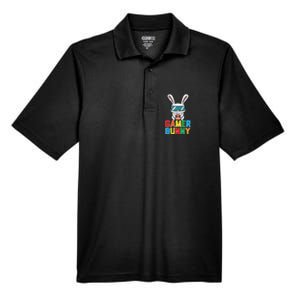 Gamer Bunny Cute Easter Video Game Gaming Men's Origin Performance Pique Polo