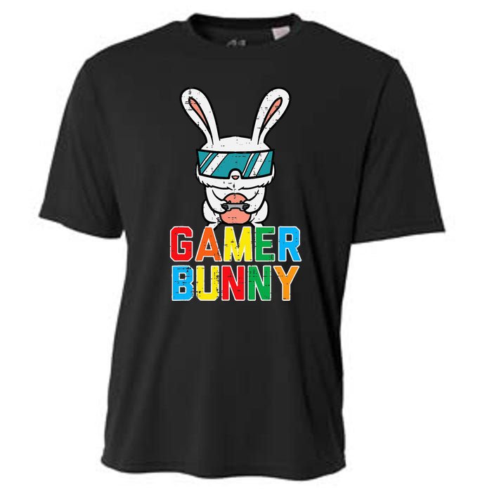 Gamer Bunny Cute Easter Video Game Gaming Cooling Performance Crew T-Shirt