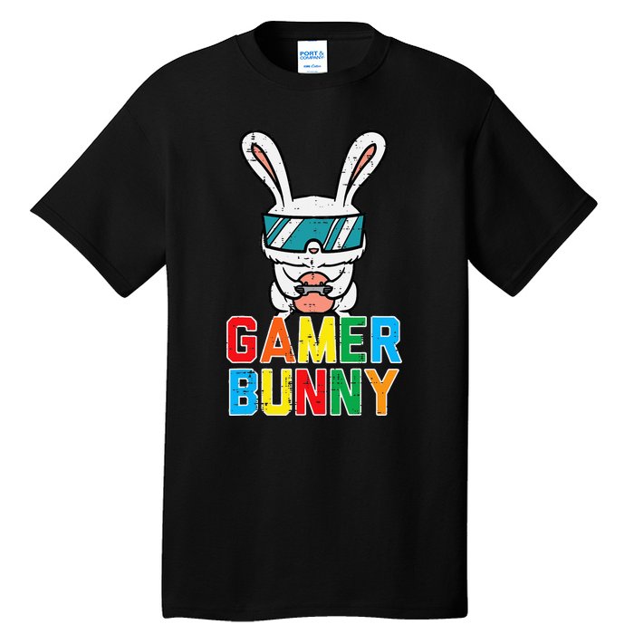 Gamer Bunny Cute Easter Video Game Gaming Tall T-Shirt