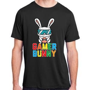 Gamer Bunny Cute Easter Video Game Gaming Adult ChromaSoft Performance T-Shirt