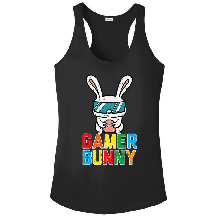 Gamer Bunny Cute Easter Video Game Gaming Ladies PosiCharge Competitor Racerback Tank