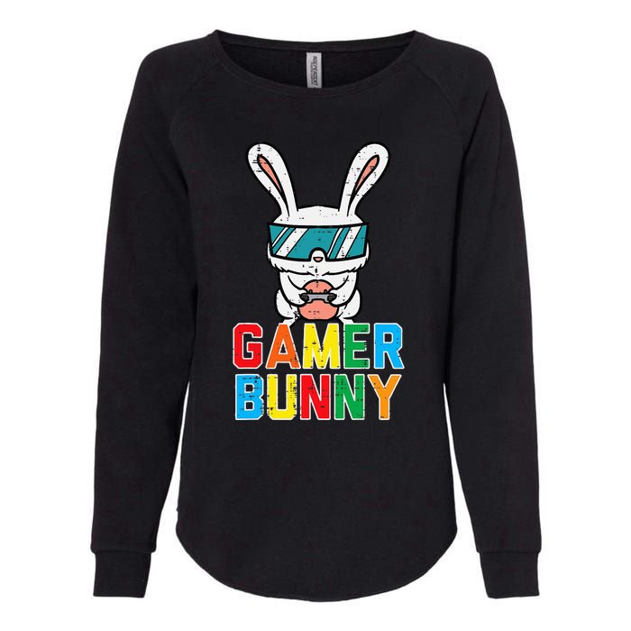 Gamer Bunny Cute Easter Video Game Gaming Womens California Wash Sweatshirt